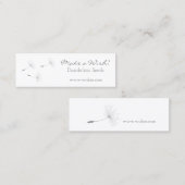 ♥ YBee *願いを作る*ブローボールシード。フローラ スキニー名刺 (正面/裏面)