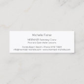 ♥ YBee *MERMAIDスイミングコース*魚はかりで測。 スキニー名刺 (裏面)