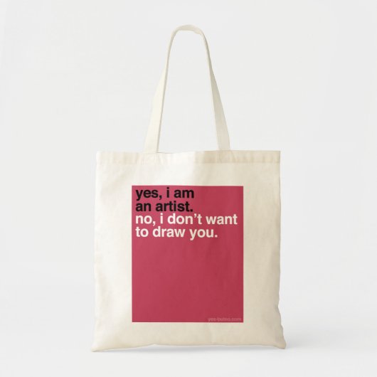 YBN: Yes、私は芸術家です トートバッグ (正面)