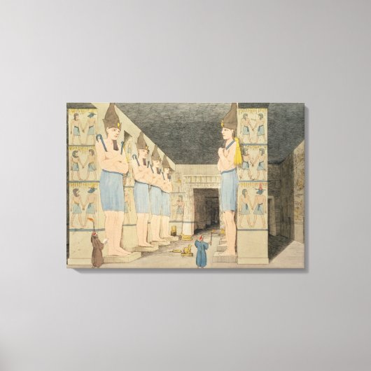 Ybsombul, Nuの寺のインテリアのビュー キャンバスプリント (正面)