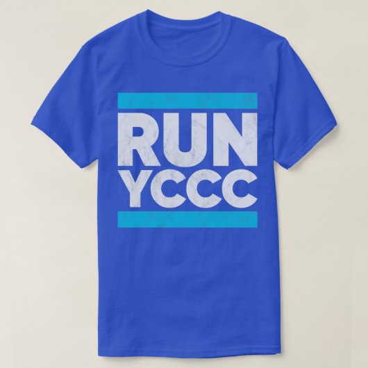 YCCCヨーク走シャーおもしろいクリケット Tシャツ (デザイン正面)