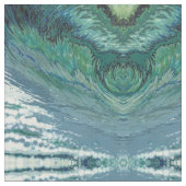 YD及び緑の生地白いブルーグレーの色合い ファブリック (クローズアップ)