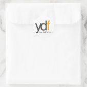 ydflogo, yourdalyfix.com ラウンドシール (バッグ)