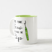 YeがYe裂くマグを縫ったり従ってように ツートーンマグカップ (正面左)