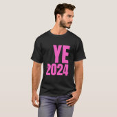 YE2024 Ye 2024 Y2K大統領選挙投票保険料 Tシャツ (正面フル)