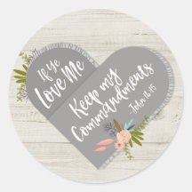 Ye もし Love Me Bible Verse John 14:15 |ステッカー