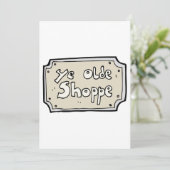 Ye Old Shoppe Sign 招待状 (スタンド正面)