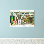 Ye Olde Curio Shop, Whaleの外観 キャンバスプリント (インサイチュ (ウッドフロア))