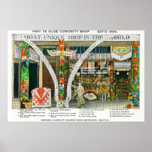 Ye Olde Curio Shop, Whaleの外観 ポスター (正面)