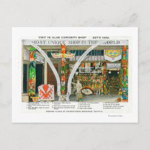 Ye Olde Curio Shop, Whaleの外観 ポストカード