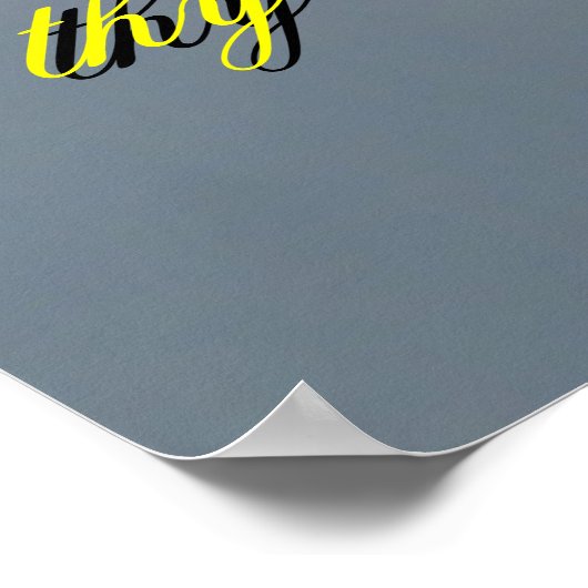 Yeaしかし、私は死のポストの谷を歩く ポスター (角)