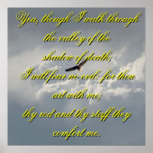 Yeaしかし、私は死のポストの谷を歩く ポスター (正面)