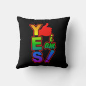 YEA I am カスタム装飾用クッション クッション (裏面)
