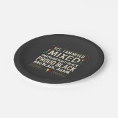 Yea I'm Mixed Unphanaotic Black History Month ペーパープレート (アングル)