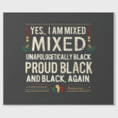 Yea I'm Mixed Unphanaotic Black History Month ラッピングペーパー (フラット)