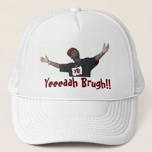 Yeaaaaah Brugh! 白い帽子 キャップ (正面)