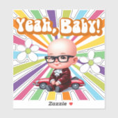Yeah Baby Retro  シール (シート)