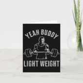 Yeah Buddy Light Weight Bodybuilding Gym Weightlif カード (正面)