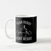Yeah Buddy Light Weight Bodybuilding Gym Weightlif コーヒーマグカップ (左)