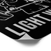 Yeah Buddy Light Weight Bodybuilding Gym Weightlif ポスター (角)