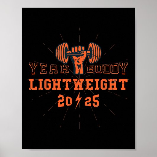 Yeah Buddy Lightweight 2025ジムとボディビルM ポスター (正面)