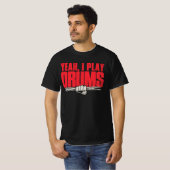 Yeah, I Play Drums Tシャツ (正面フル)