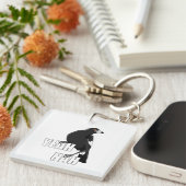 Yeah Nahオーストラリアおもしろいのスラングのマグピーのキーリング キーホルダー (正面右)