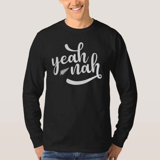 Yeah Nah Kiwi Slang Silver Fern New Zealand Nz Exp Tシャツ (正面)