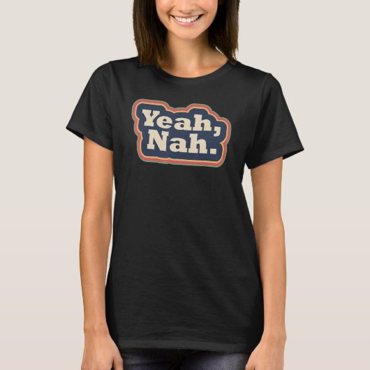 Yeah naw Rainbow pun不確定性誤解 Tシャツ (正面)