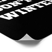 Yeah No I Dont Do Winter Men Women Kids Cold Chri  ポスター (角)