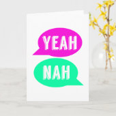 Yean Nahグリーティングカード – Kiwiユーモア カード (黄色い花)