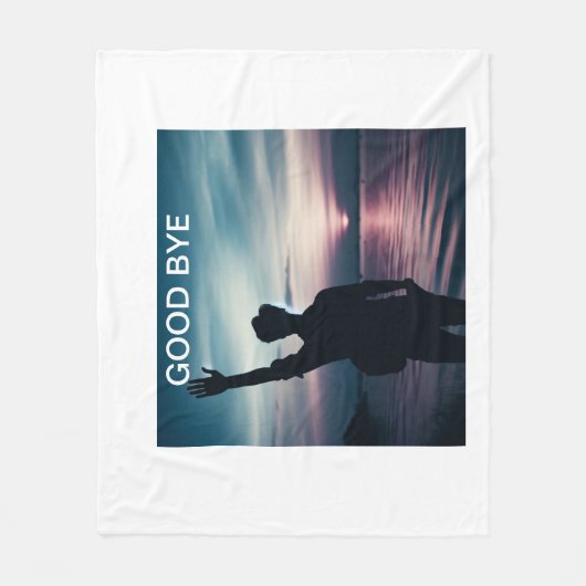 「YEAR(新年のお別れ)」 フリースブランケット (正面)