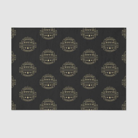 Year 1978 Birthday 薄葉紙 (正面)