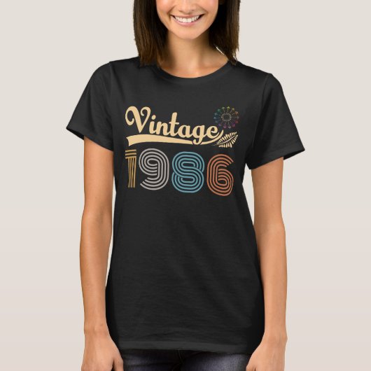 Year 1986 birthday tシャツ (正面)