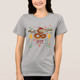 Year 2025 Wood Snake. Chinese horoscope  トライブレンドＴシャツ