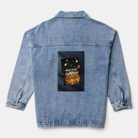 Year 2026 Denim Jacket - Custom Celebration デニムジャケット (裏面)