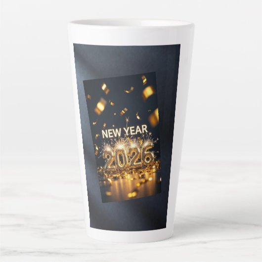 Year 2026 – Fresh Start, Greet Latte Mug カフェラテマグ (正面)