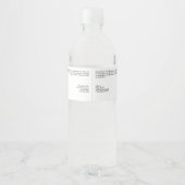 Year Established White Body Butter Jar Label ペットボトルラベル (裏面)