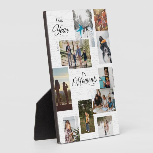 Year in Momentsフォトギャラリーコラージュキープサケ フォトプラーク (側面)
