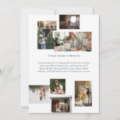 Year in Moments家族の写真コラージクリスマス シーズンカード (裏面)