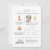 Year in Reviewおもしろいファクトファミリエディション赤 招待状 (裏面)