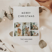 Year In Reviewシックな写真モダンの数々のクリスマス シーズンカード