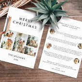 Year In Reviewシックな写真モダンの数々のクリスマス シーズンカード