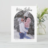 Year In Reviewホリデーフォトアーチ招待状 招待状 (スタンド正面)