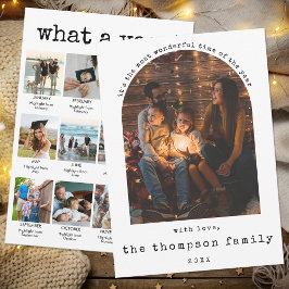 Year In Reviewミニマリスト写真クリスマスコラージュ シーズンカード