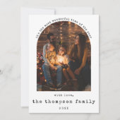 Year In Reviewミニマリスト写真クリスマスコラージュ シーズンカード (正面)