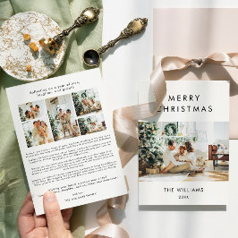 Year In Reviewモダン Christmas写真 シーズンカード