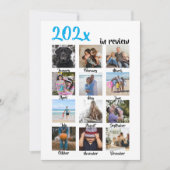 Year in Review写真クリスマスパーソナライズされた シーズンカード (正面)