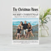 Year In Review新聞クリスマスファミリーの写真 シーズンカード (スタンド正面)