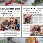 Year in Review新聞ユニーククリスマス写真 シーズンカード